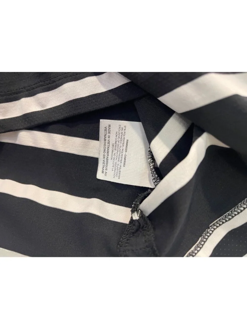 Nike Golf Dri-Fit SS Polo Men's Large Black/White Stripe